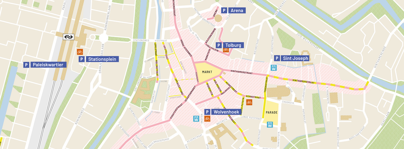 Parkeergarages Den Bosch kaart